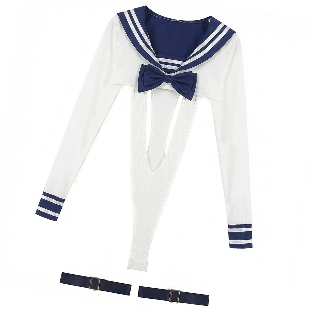 Garter Belt Set - AniLV Japanese Anime Sailor Uniform Sexy