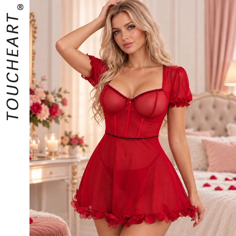 Toucheart Nightgown Set Women  - Babydoll Chemise Night ulasan dan harga