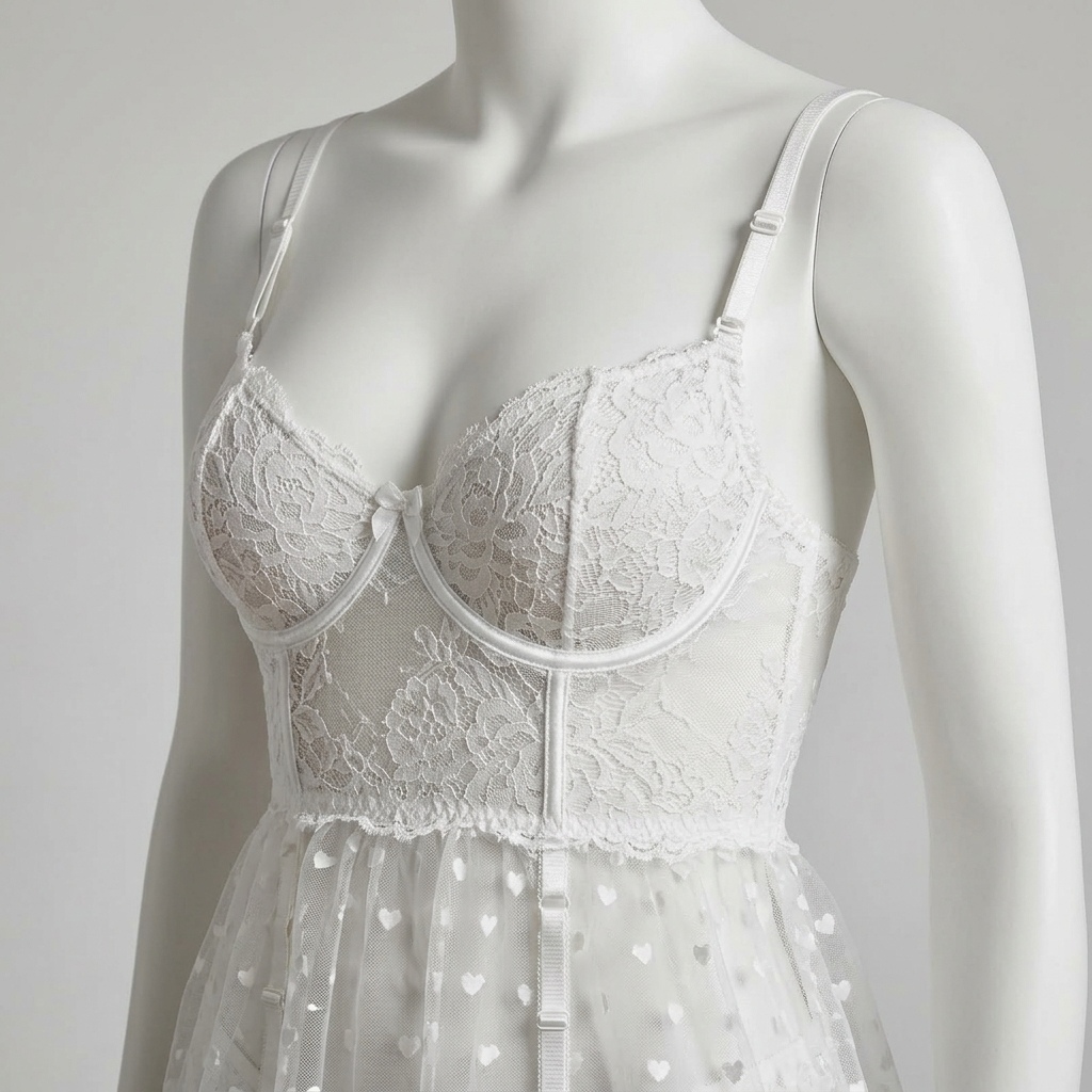 Women's White Lace Lingerie Se - Babydoll Chemise Night ulasan dan harga